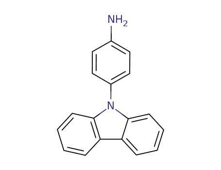 Molecular Structure of 52708-37-9 (4-(9H-Carbazol-9-yl)aniline)