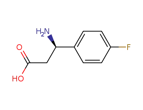 Molecular Structure of 151911-23-8 ((R)-3-AMINO-3-(4-FLUORO-PHENYL)-PROPIONIC ACID)