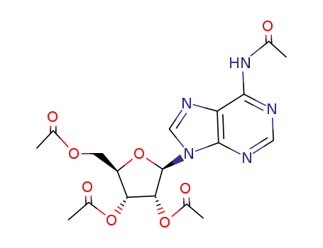 N-acetyl-9-(2,3,5-tri-O-acetylpentofuranosyl)-9H-purin-6-amine