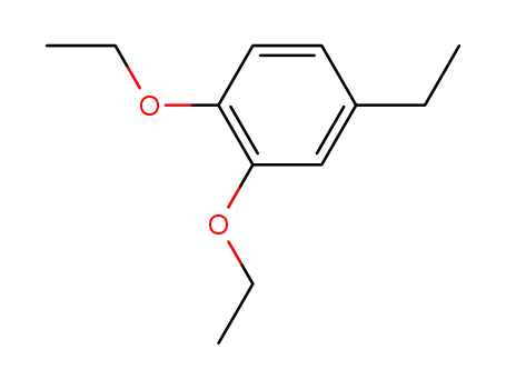 Molecular Structure of 131358-04-8 (1,2-diethoxy-4-ethyl-benzene)
