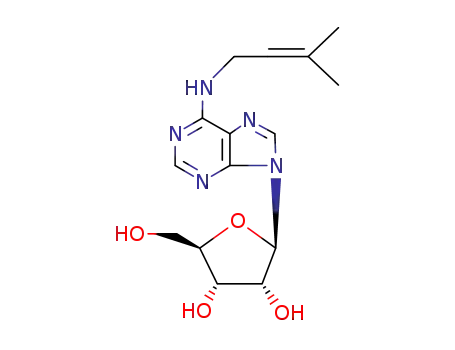 Molecular Structure of 7724-76-7 (N6-ISOPENTENYLADENOSINE-D6)