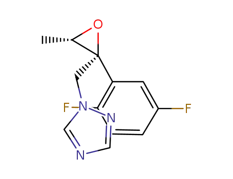 Molecular Structure of 241479-73-2 (1-(((2R,3S)-2-(2,5-difluorophenyl)-3-Methyloxiran-2-yl)Methyl)-1H-1,2,4-triazole)