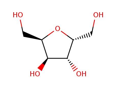 Molecular Structure of 51607-79-5 (2,5-anhydro-d-sorbitol)