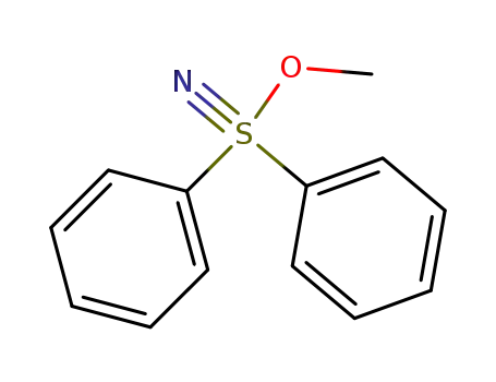 Molecular Structure of 127022-75-7 (methoxy(diphenyl)-λ<sup>6</sup>-sulfanenitrile)