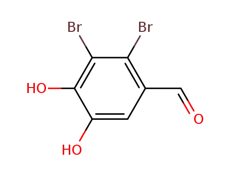 Molecular Structure of 14045-41-1 (2,3-DIBROMO-4,5-DIHYDROXYBENZALDEHYDE)