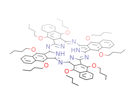 37H,39H-Tetranaphtho[2,3-b:2',3'-g:2'',3''-l:2''',3'''-q]porphyrazine,5,9,14,18,23,27,32,36-octabutoxy-