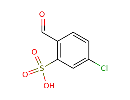 Molecular Structure of 88-33-5 (5-chloro-2-formylbenzenesulphonic acid)