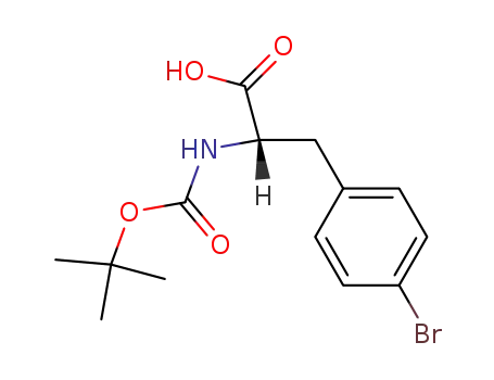 Molecular Structure of 79561-82-3 ((R)-N-BOC-4-Bromophenylalanine)