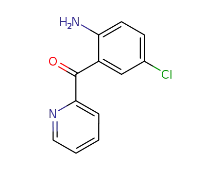 Molecular Structure of 1830-42-8 ((2-AMino-5-chlorophenyl)(pyridin-2-yl)Methanone)