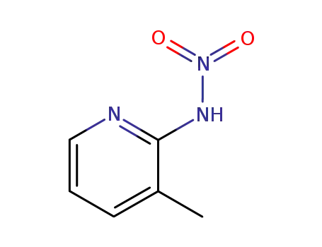 Molecular Structure of 18344-53-1 (3-Methyl-N-nitropyridin-2-amine)