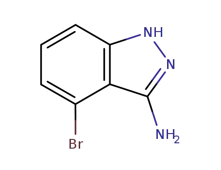 Molecular Structure of 914311-50-5 (3-AMINO-4-BROMO-1H-INDAZOLE)