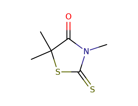 Molecular Structure of 10574-71-7 (4-Thiazolidinone, 3,5,5-trimethyl-2-thioxo-)