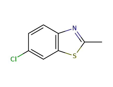 Molecular Structure of 4146-24-1 (6-Chloro-2-methyl-benzothiazole)
