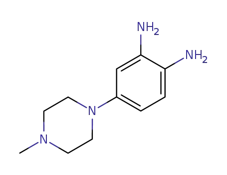 Molecular Structure of 54998-08-2 (4-(4-Methylpiperazino)-1,2-benzenediamine)