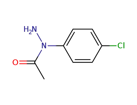 Molecular Structure of 82408-82-0 (1-acetyl-1-p-chlorophenylhydrazine)
