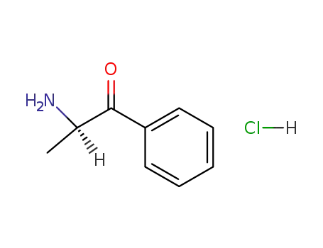 Molecular Structure of 76333-53-4 (R(+)-CATHINONE HYDROCHLORIDE)