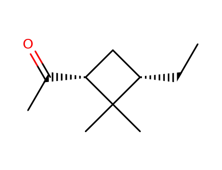 Molecular Structure of 4951-97-7 (1-(3-Ethyl-2,2-dimethylcyclobutyl)ethanone)