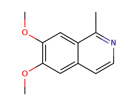 Molecular Structure of 4594-02-9 (Isoquinoline, 6,7-dimethoxy-1-methyl- (7CI,8CI,9CI))