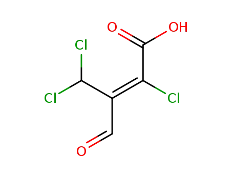 Molecular Structure of 117823-31-1 ((2Z)-2,4,4-trichloro-3-formylbut-2-enoic acid)