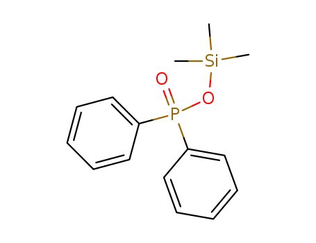 Molecular Structure of 18789-78-1 (Phosphinic acid, diphenyl-, trimethylsilyl ester)