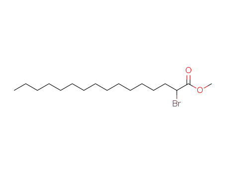 Molecular Structure of 16725-35-2 (Hexadecanoic acid, 2-bromo-, methyl ester)