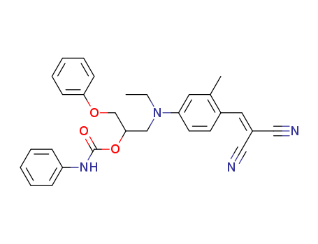 Propanedinitrile,2-[[4-[ethyl[3-phenoxy-2-[[(phenylamino)carbonyl]oxy]propyl]amino]-2-methylphenyl]methylene]-