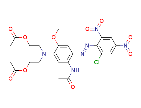 Acetamide,N-[5-[bis[2-(acetyloxy)ethyl]amino]-2-[2-(2-chloro-4,6-dinitrophenyl)diazenyl]-4-methoxyphenyl]-