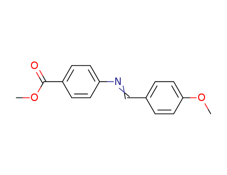 Benzoic acid,4-[[(4-methoxyphenyl)methylene]amino]-, methyl ester