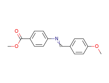 Molecular Structure of 4112-08-7 (methyl 4-[[(4-methoxyphenyl)methylene-]amino]benzoate)