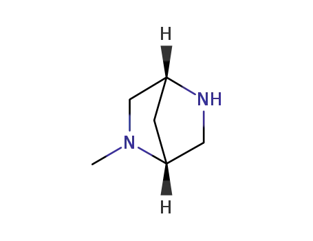 Molecular Structure of 133097-95-7 ((1R,4R)-2-methyl-2,5-diazabicyclo[2.2.1]heptane)