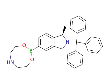 2,3-Dihydro-(1R)-methyl-5-(tetrahydro-4H-1,3,6,2-dioxazaborocin-2-yl)-2-(triphenylmethyl)-1H-isoindole