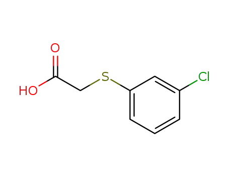 Molecular Structure of 3996-38-1 (2-(3-chlorophenylthio)acetic acid)
