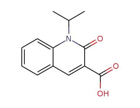 Molecular Structure of 158577-01-6 (1-Isopropyl-2-oxo-1,2-dihydro-quinoline-3-carboxylic acid)