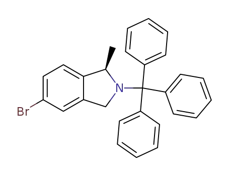 Molecular Structure of 194805-14-6 ((1R)-5-Bromo-1-methyl-2-trityl-2,3-dihydro-1H-isoindole)