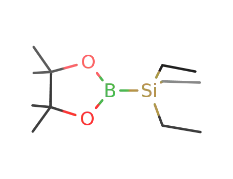 Molecular Structure of 745783-97-5 (triethyl(4,4,5,5-tetramethyl-1,3,2-dioxaborolan-2-yl)silane)