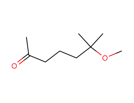 Molecular Structure of 2153-77-7 (2-Heptanone, 6-methoxy-6-methyl-)