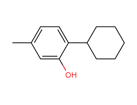 Molecular Structure of 1596-13-0 (2-CYCLOHEXYL-5-METHYLPHENOL)