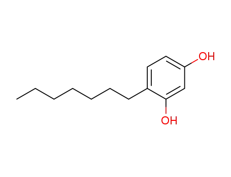 Molecular Structure of 18979-65-2 (4-heptylbenzene-1,3-diol)