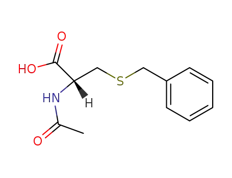 Molecular Structure of 19542-77-9 (N-ACETYL-S-BENZYL-L-CYSTEINE)