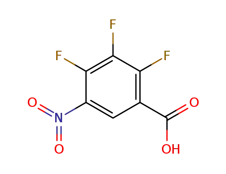 Molecular Structure of 197520-71-1 (2,3,4-Trifluoro-5-Nitro-Benzoic Acid)