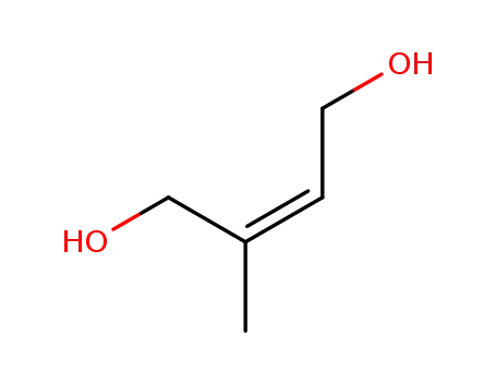 Molecular Structure of 40560-13-2 ((2Z)-2-methylbut-2-ene-1,4-diol)