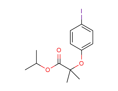 Molecular Structure of 1375008-18-6 (isopropyl 2-(4-iodophenoxy)-2-methylpropanoate)