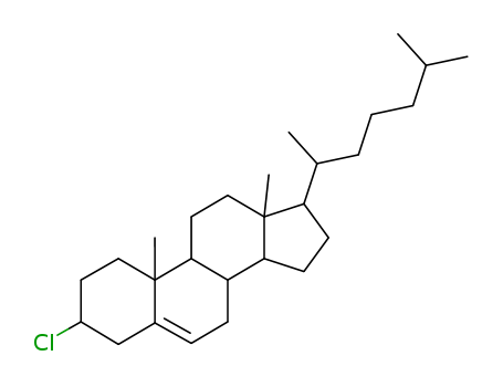 2863-79-8,Cholest-5-ene,3-chloro-, (3a)-,Cholest-5-ene,3a-chloro- (7CI,8CI); 3a-Chlorocholest-5-ene;Epicholesteryl chloride