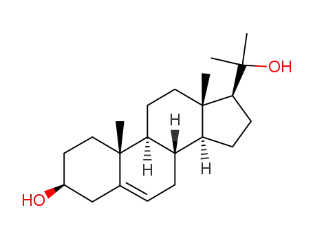 Molecular Structure of 20976-92-5 (20-methylpregn-5-ene-3,20-diol)