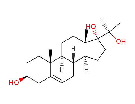 Molecular Structure of 2204-13-9 (5-PREGNENE-3B,17A,20B-TRIOL)