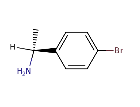 Molecular Structure of 45791-36-4 ((R)-(+)-1-(4-BROMOPHENYL)ETHYLAMINE)