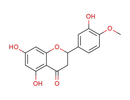 Molecular Structure of 69097-99-0 ((2S)-5,7-Dihydroxy-2-(3-hydroxy-4-methoxyphenyl)-4-chromanone, 3',5,7-Trihydroxy-4-methoxyflavanone)