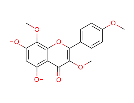 Molecular Structure of 1570-09-8 (5,7-Dihydroxy-3,4',8-trimethoxyflavone)