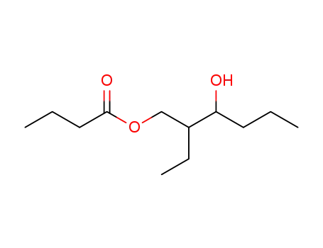 Molecular Structure of 18618-89-8 (2-ethyl-3-hydroxyhexyl butanoate)