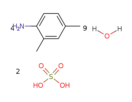 Molecular Structure of 132545-14-3 (2,4-dimethyl-aniline; sulfate)